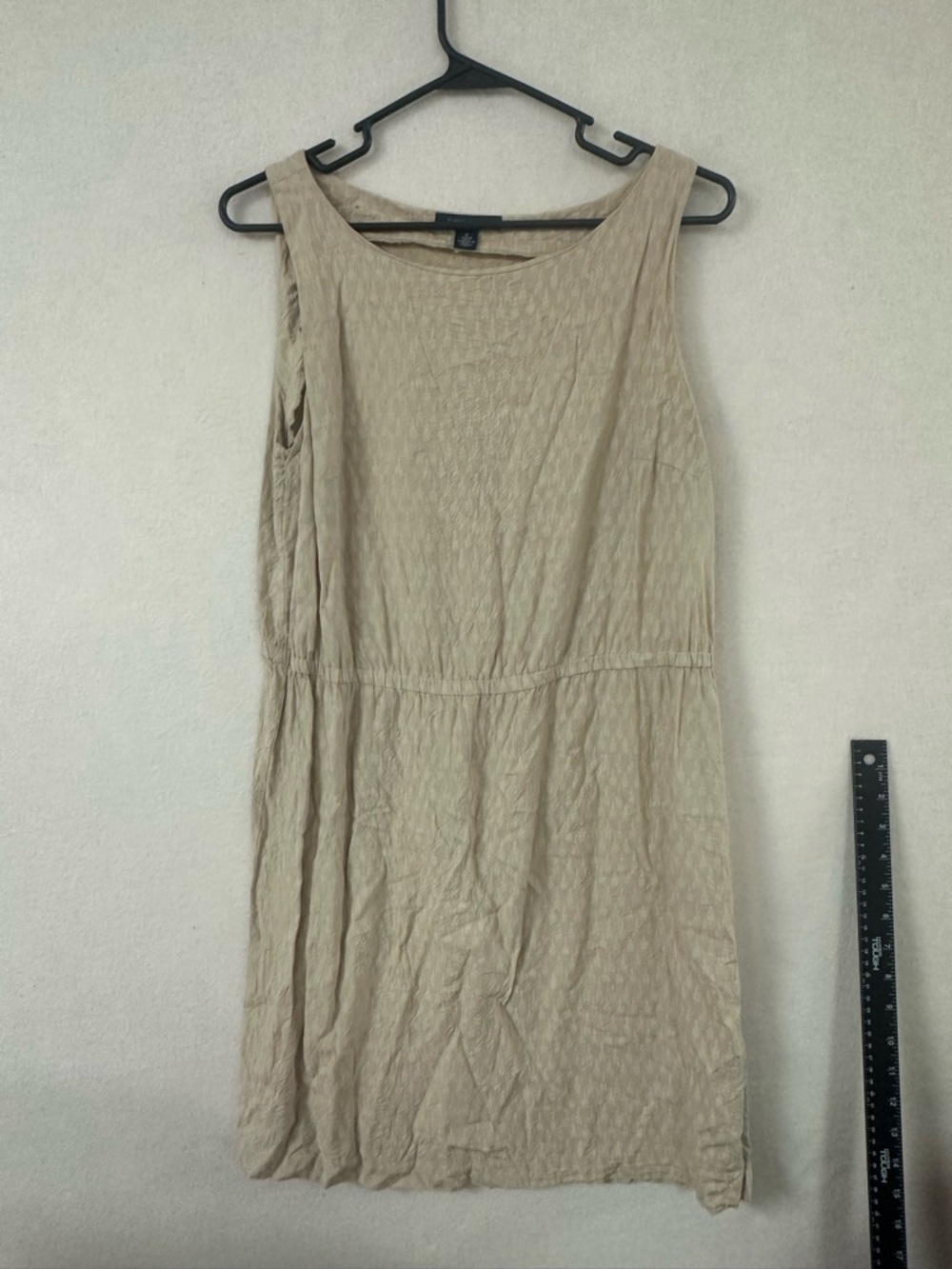 Tommy Hilfiger Women’s Beige Tan Print Sleeveless Mini Dress Size Medium